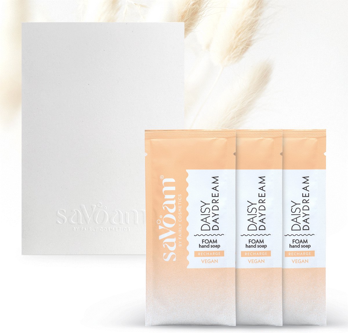 Goedkoopste Schuimende Handzeep - saVoam refill Daisy Daydream - Navulling - 3 x 27.3 gram - Vegan - Duurzaam - Hydraterend