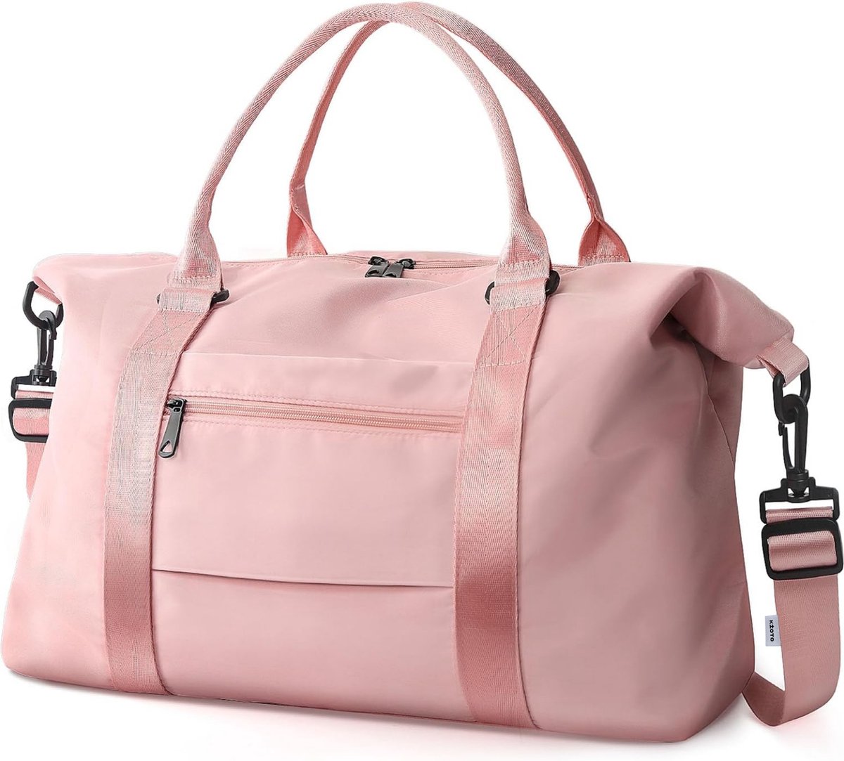 Kioto Weekendtas Dames - Duffel Bag - 37L - Vliegtuig Handbagage - Reistas - Travel Bag - Smart sleeve voor op Koffer - Waterafstotend - Weekendtassen & Reistassen - Roze