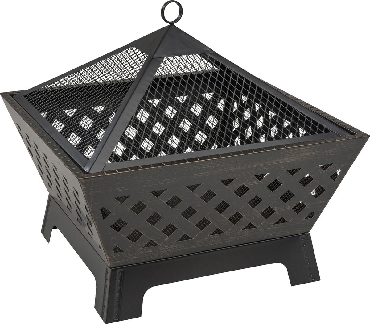 Landmann vuurkorf 22103 75x75cm zwart