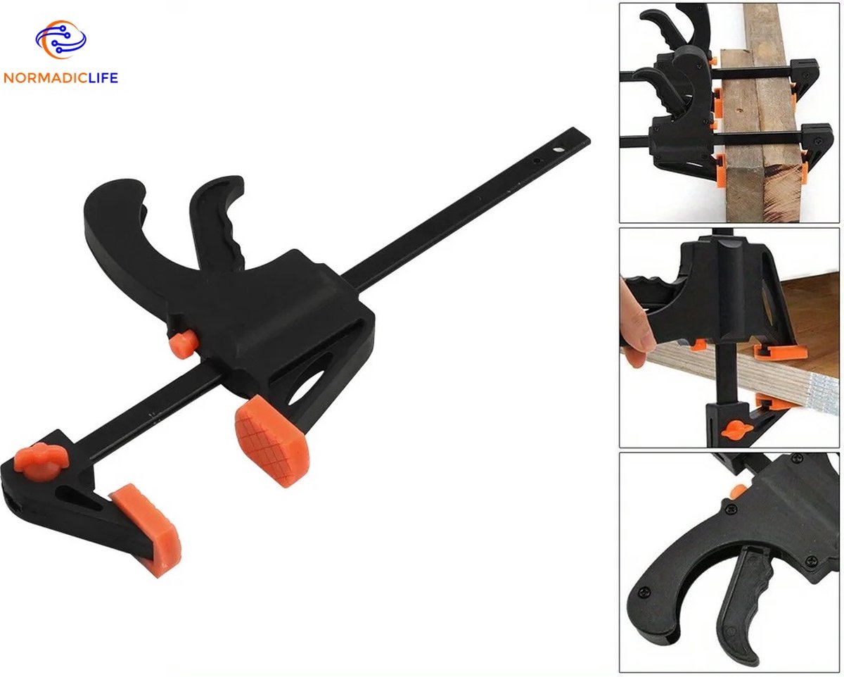 NormadicLife Kleine Lijm Klem Houtbewerkingsklem Spanwijdte 10cm