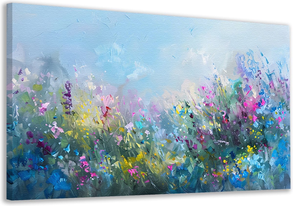 Bloemen schilderijen - Natuur portret - Canvas schilderijen Impressionisme - Muurdecoratie