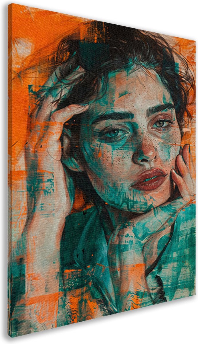 Vrouw wanddecoratie - Mensen schilderij - Muurdecoratie Patronen - Klassiek schilderijen -