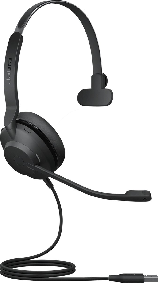 Jabra Evolve2 30 Headset Bedraad Hoofdband Kantoor/callcenter USB Type-A Zwart