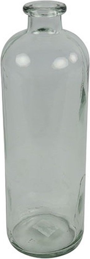 Countryfield Bloemenvaas/flesvaas Dawn - helder glas - D11 x H33 cm - vaas