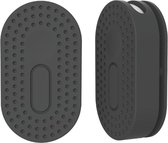 Premium case hoesje geschikt voor Samsung Smarttag 2 | Samsung SmartTag2 Hoes - buigbaar met stevige plakstrip - Case - Siliconen - Sleutelhanger - Zwart