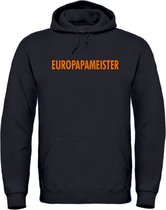 EK hoodie zwart S - Europapameister - soBAD. | EK 2024 | Unisex | Sweater dames | Sweater heren | Voetbal