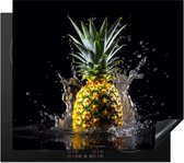 KitchenYeah® Protection plaque induction 59x52 cm - Ananas - Fruit - Eau - Protege plaque de cuisson - Couvre plaque induction - Protecteur d'induction - Cuisine