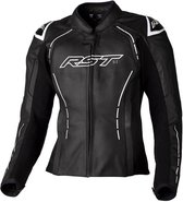 RST S1 Ce Ladies Leather Jacket Black White 8 - Maat - Jas