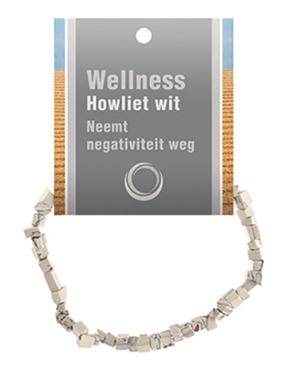 Ruben Robijn Howliet wit splitarmband + kaart