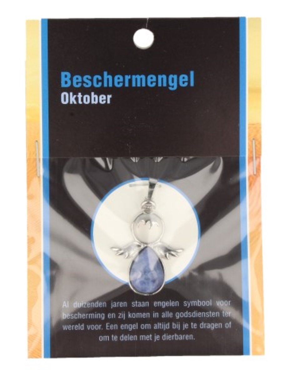 Beschermengel Oktober op kaartje