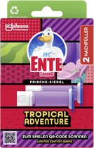 WC-Eend Fresh Disc - Tropical Adventure - Limited Edition - Navulverpakking - Toiletblok - Toiletreiniger - 2 Navullingen met 12 blokjes - Voordeelverpakking