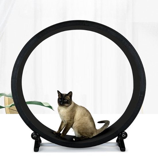 Foto: Looprad voor kat loopwiel kat 110 cm katten loopwiel kattenwiel katten loopband doe het zelf bouwpakket