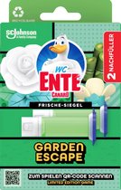 WC-Eend Fresh Disc - Garden Escape - Limited Edition - Navulverpakking - Toiletblok - Toiletreiniger - 2 Navullingen met 12 blokjes - Voordeelverpakking