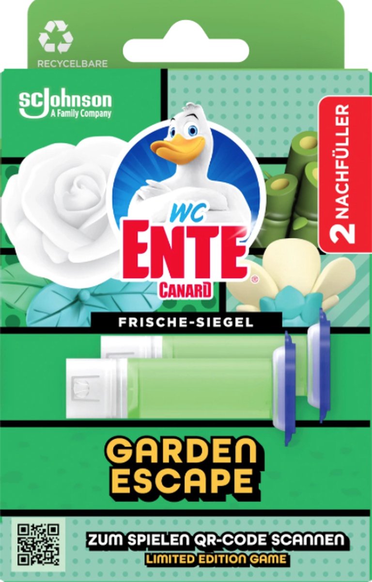 Goedkoopste WC-Eend Fresh Disc - Garden Escape - Limited Edition - Navulverpakking - Toiletblok - Toiletreiniger - 2 Navullingen met 12 blokjes - Voordeelverpakking