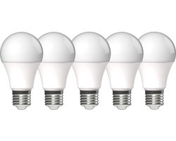 LED's Light LED lampen met grote E27 fitting - Warm wit licht - 8W/60W - 5PACK