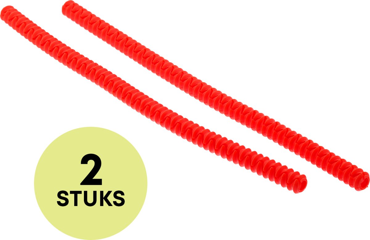 YUGN 2 Stuks Ovenrek Beschermer 38 cm - Ovenplaat Beschermer Set van 2 - Rood - Ovenplaat beschermer - Warmtebestendig en Duurzaam - eBook toegang