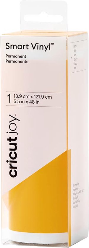 Vinyl Smart Cricut Joy | permanente | jaune maïs mat | 14x122cm