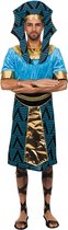 Wilbers & Wilbers - Egypte Kostuum - Egyptenaar Ramses ( Zonder Hoed) Farao Van De Nijl - Man - Blauw - Maat 50 - Carnavalskleding - Verkleedkleding