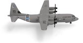 Herpa schaalmodel vliegtuig Lockheed Martin C-130J-30 S.H. U.S. Air Force 37th Ramstein schaal 1:500 lengte 6,9cm