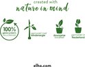 Icons: 100% gerecycled, gemaakt met windenergie, duurzame kwaliteit, gemaakt in Nederland.