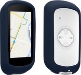 kwmobile hoes geschikt voor Garmin Edge Explore 2 - Siliconen beschermhoes voor fietsnavigatie - donkerblauw