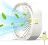 USB-ventilator, draagbaar, stil, 3 snelheden, verstelbaar, stroomvoorziening via USB, voor thuis en op kantoor