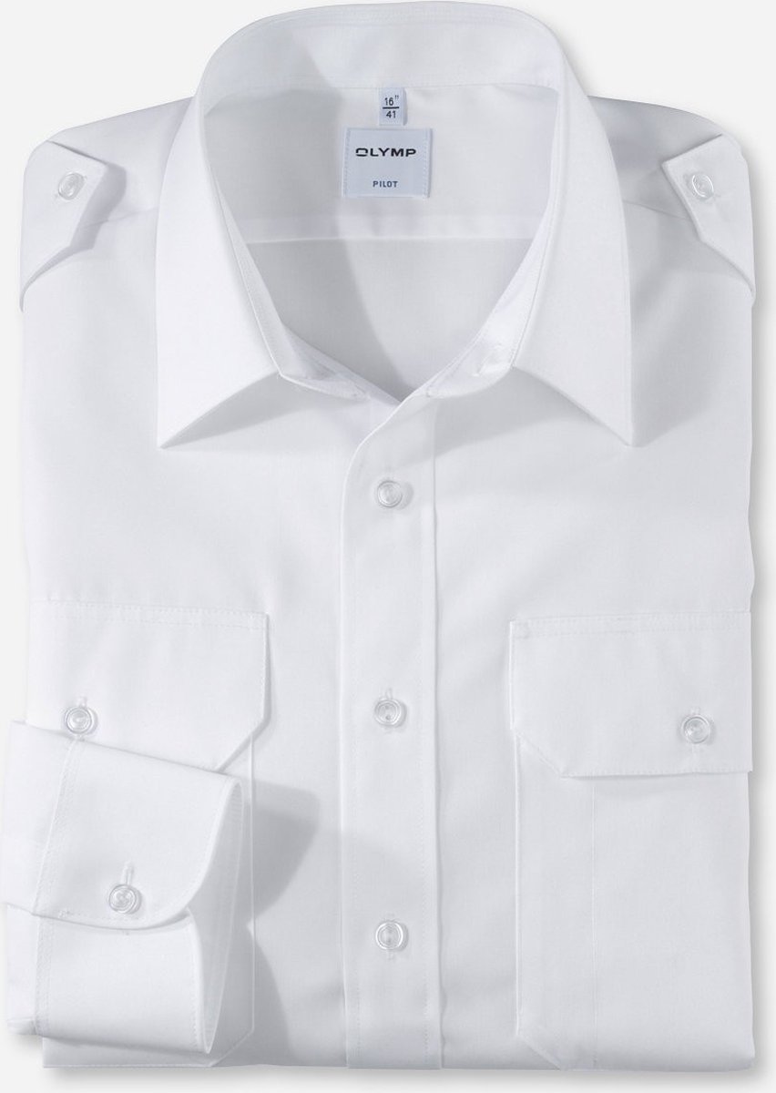 OLYMP Piloot comfort fit wit