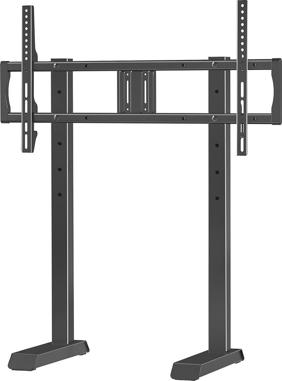 Pieds de meuble TV universels de table pour écran plat et incurvé LCD/ LED/OLED/Plasma de 55 à 90 pouces, réglage de la hauteur du téléviseur, support de montage TV avec gestion des câbles, adapté jusqu'à 68 kg et VESA maximum 800 x 400 mm