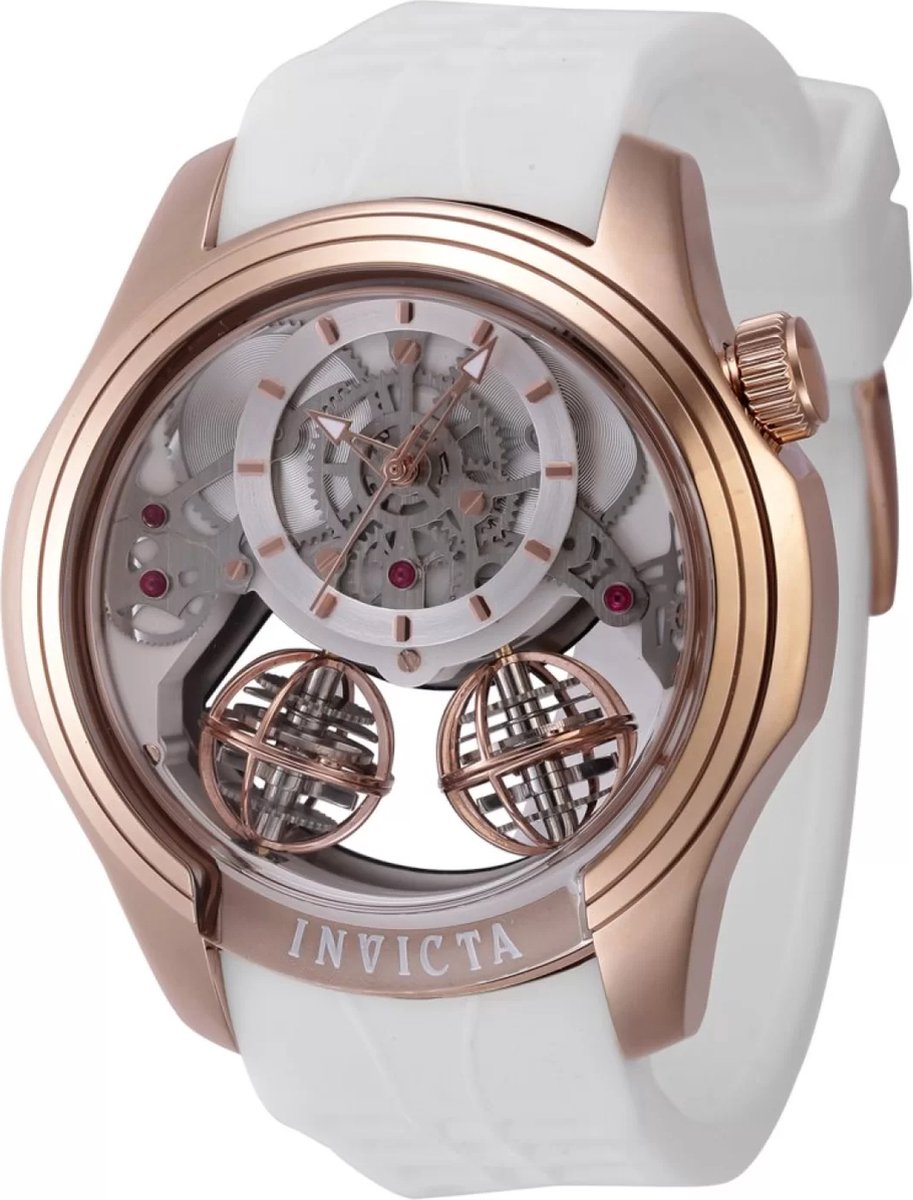 Invicta Specialty 47376 Heren Horloge - Waterdicht - Analoog - Quartz Uurwerk - Roestvrij Staal met zilveren Wijzerplaat - 46mm