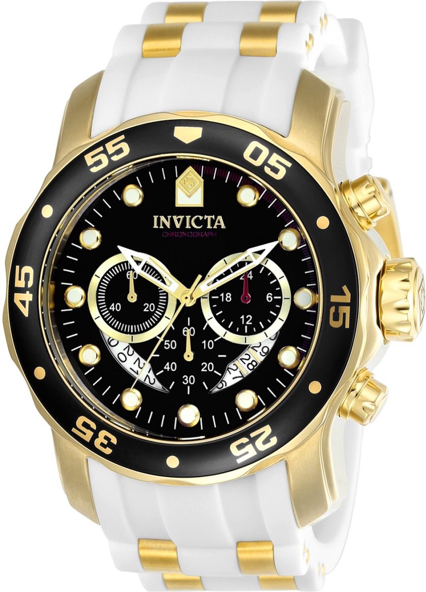 Invicta Pro Diver - SCUBA 20289 Heren Horloge - Waterdicht - Analoog - Quartz Uurwerk - Roestvrij Staal met zwarte Wijzerplaa