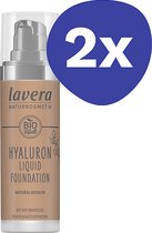 Lavera Hyaluron Liquid Foundation Natural Beige (2x 30ml)