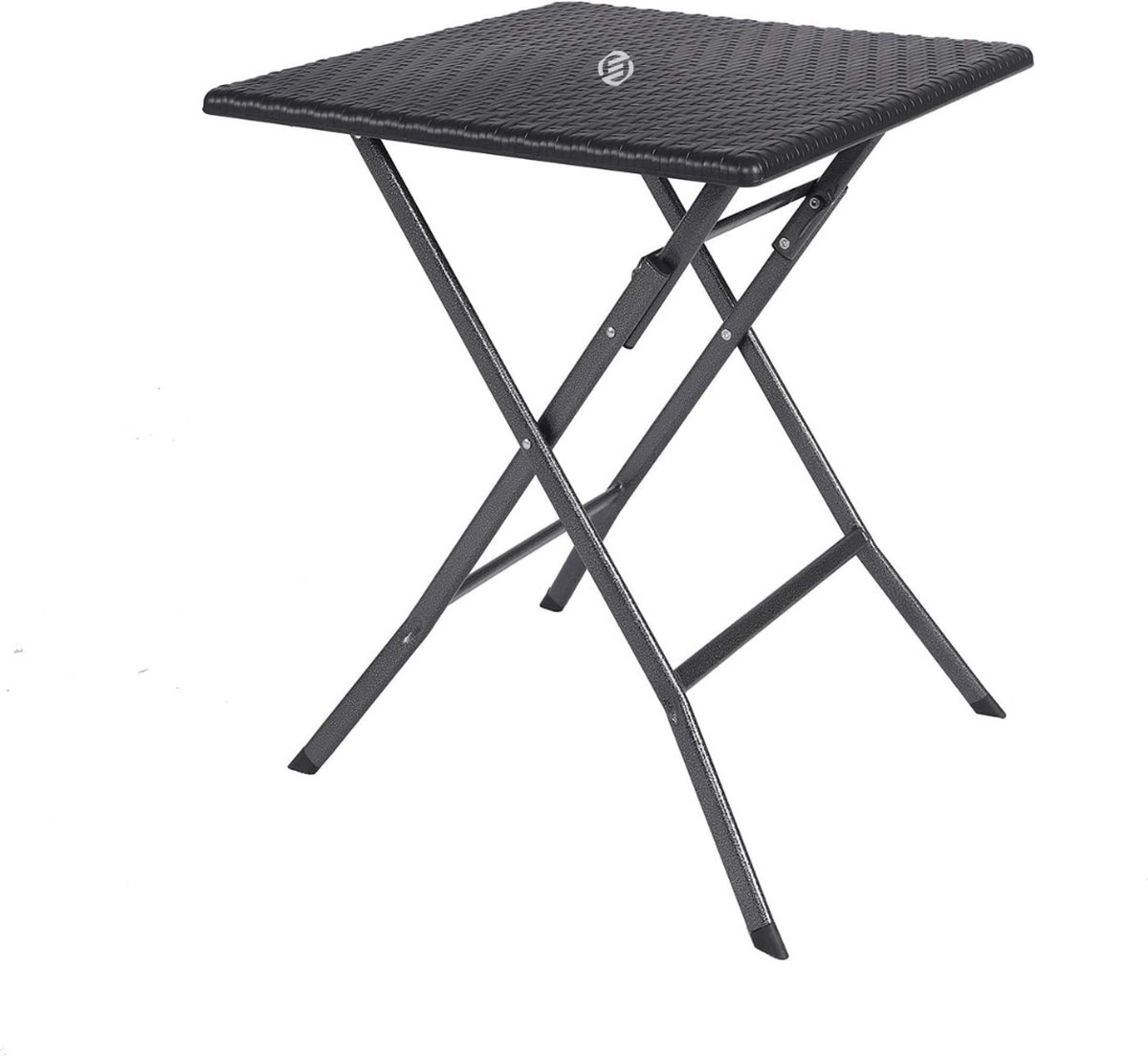 Equivera Bijzettafel Buiten - Bijzettafel Tuin - Salontafel Buiten - Salontafel Tuin - Koffietafel Buiten - Voor Binnen en Buiten - Must Have Voor Jouw Tuin! Zwart