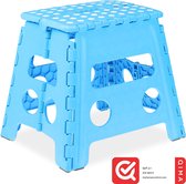 Relaxdays escabeau pliable - escabeau anti-dérapant - tabouret de salle de bain enfant - tabouret de camping