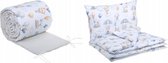 Bébé bébé 4 pièces-Parure de lit comprenant couverture- kussen-protecteur de tête et lange-Confort de bébé- Guerriers sauvages