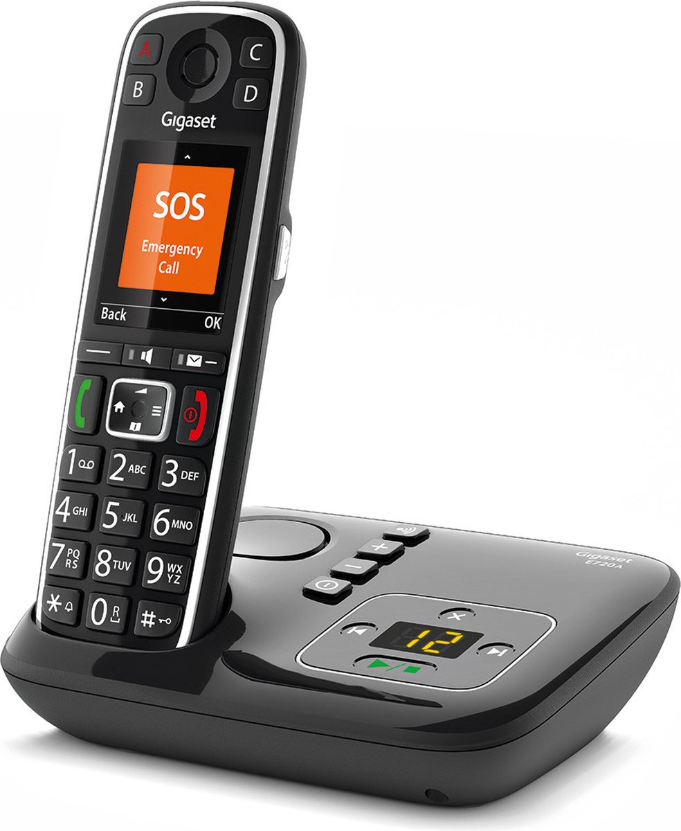 GIGASET E720A DECT draadloze telefoon - BLUETOOTH - Boost-geluidsversterking - Beantwoorder - NL handleiding