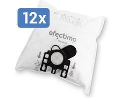 Miele GN stofzuigerzakken van efectimo - geschikt voor: Miele Black Pearl stofzuigerzakken, Miele Black Pearl 5000 stofzakken en Miele type GN - 12 stuks - drielaags topkwaliteit microvezel stofzuigerzakken voor Miele GN