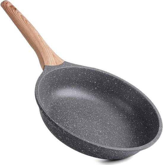 MICHELANGELO koekenpan met deksel 30 cm, anti-aanbakpan, inductiepan 30