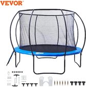 Wildor® Trampoline - Trampolines - Trampoline rond 376cm - Trampoline met ladder - Trampoline met veiligheidsnet - Inclusief ladder