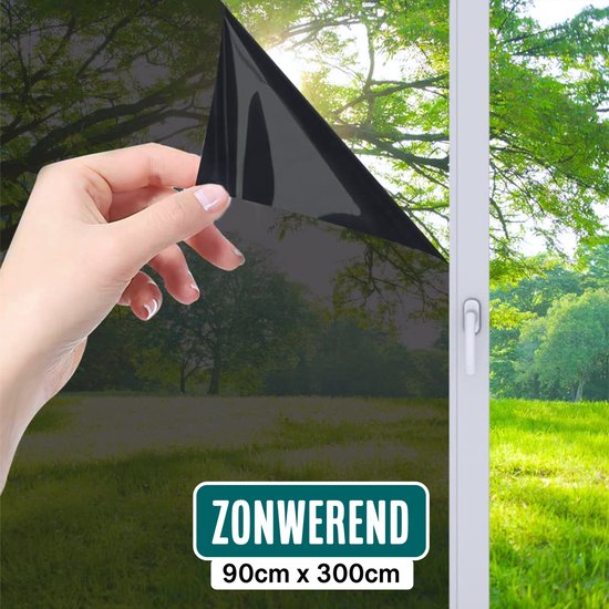 Homewell® Film Isolant pour Fenêtre avec Protection UV HR++ Résistant au Soleil & Teinté Autocollant 90x300
