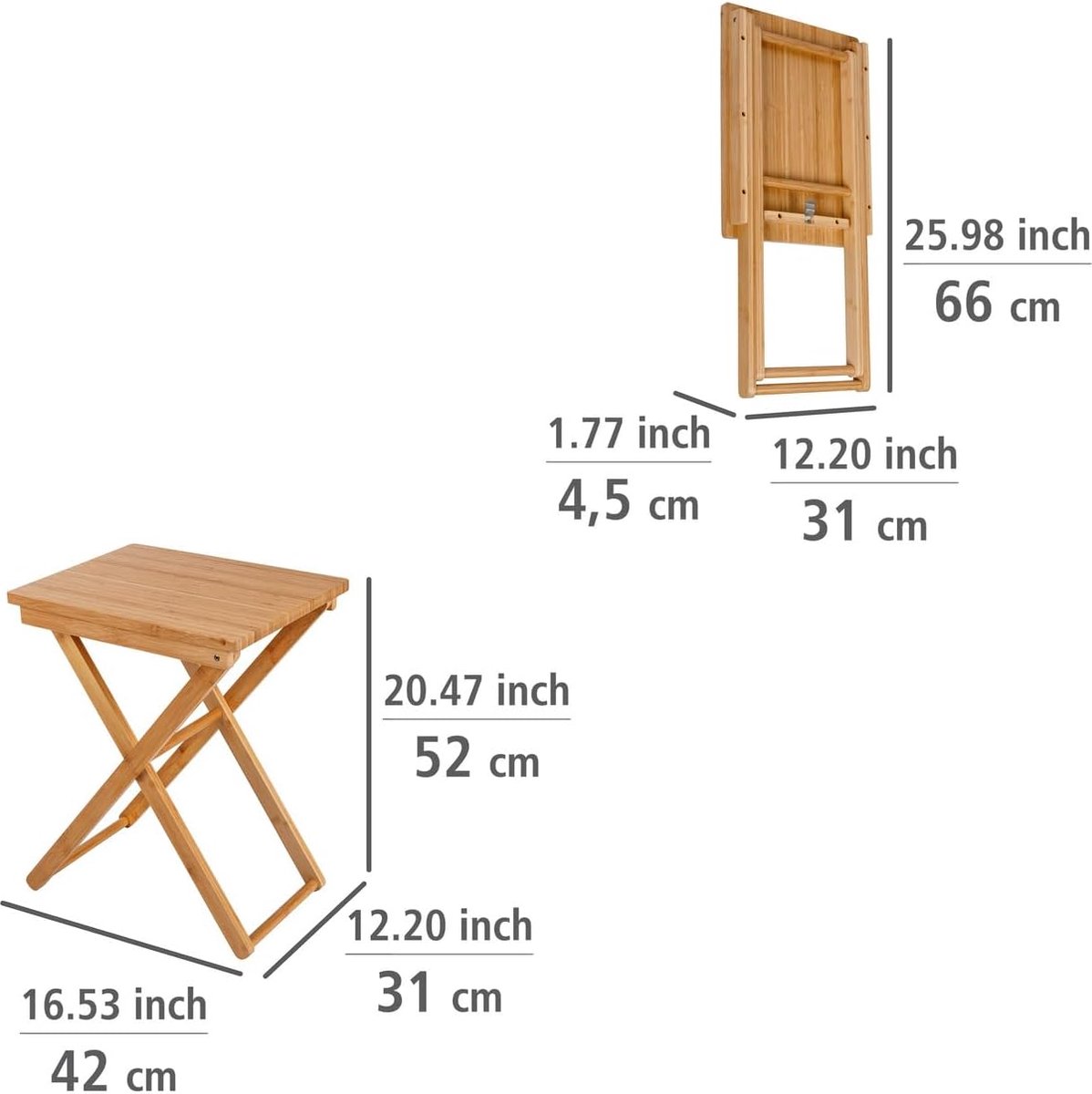Equivera Bijzettafel Buiten - Bijzettafel Tuin - Salontafel Buiten - Salontafel Tuin - Koffietafel Buiten - Voor Binnen en Buiten - Must Have Voor Jouw Tuin! Bruin