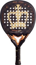 Raquette De Padel Black Crown Piton Air - Niveau Avancé/pro, Puissance 90%, Contrôle 90%, Poids 350-370g