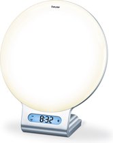 Beurer WL 75 Wake-up light – LED – Sfeerlicht 256 kleurnuances - Nachtlamp – Leeslamp – FM radio - Alarm/Snooze – 10 Melodieën - Bluetooth® - Gratis beurer LightUp app – Incl. netadapter/Aux kabel - 3 Jaar garantie
