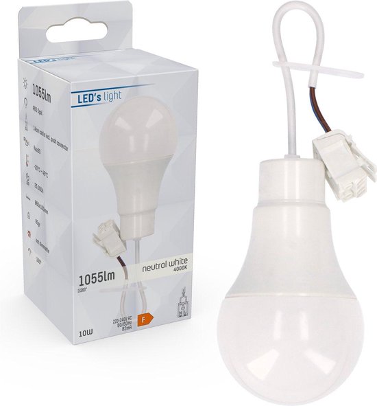 LED's Light Complete Verhuisfitting met LED Lamp - Lampfitting met krachtig licht - 1055 lm