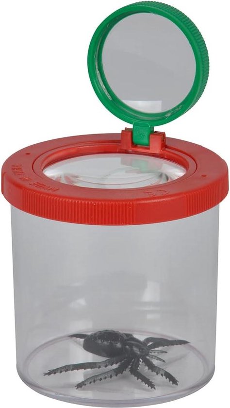 World's Best Bug Viewer - dubbele vergrotingsbeker voor het observeren van insecten - bloemen postzegels bladeren munten - ontdekkingsreisspeelgoed - vergrootglas - vanaf 3 jaar - medium insectenpotje