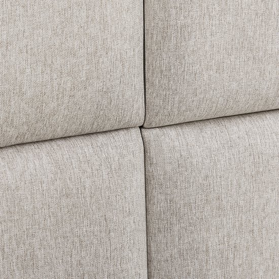 Panneaux muraux rembourrés Carpino lot de 4 tissu 30x30 cm gris [neu.haus]