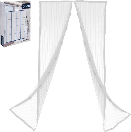 Deurgordijn Wit met Magneet 208x100 cm - Vliegengordijn - Hordeur - Horgordijn Deur