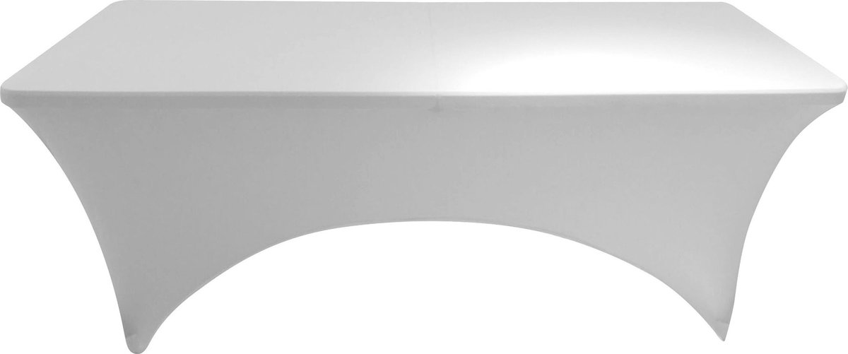 Sunnydays Afdekhoes - langwerpige tafel - wit - spandex elastiek - 180 x 75 x 74 cm - tafelhoes