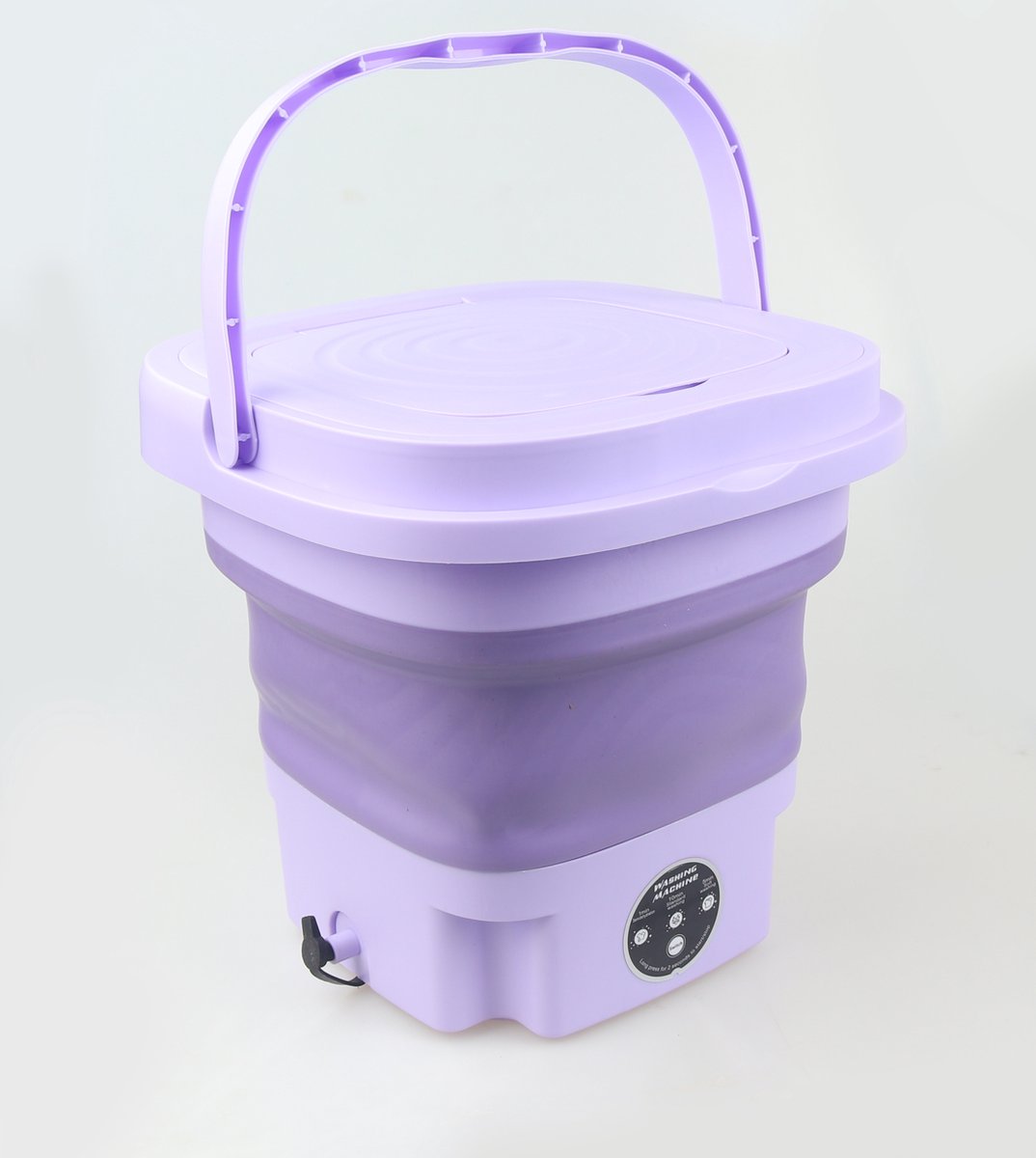 Aqua Laser Mini-wasmachine | Camping-wasmachine | Draagbare mini-wasmachine | Studenten Wasmachine | paars