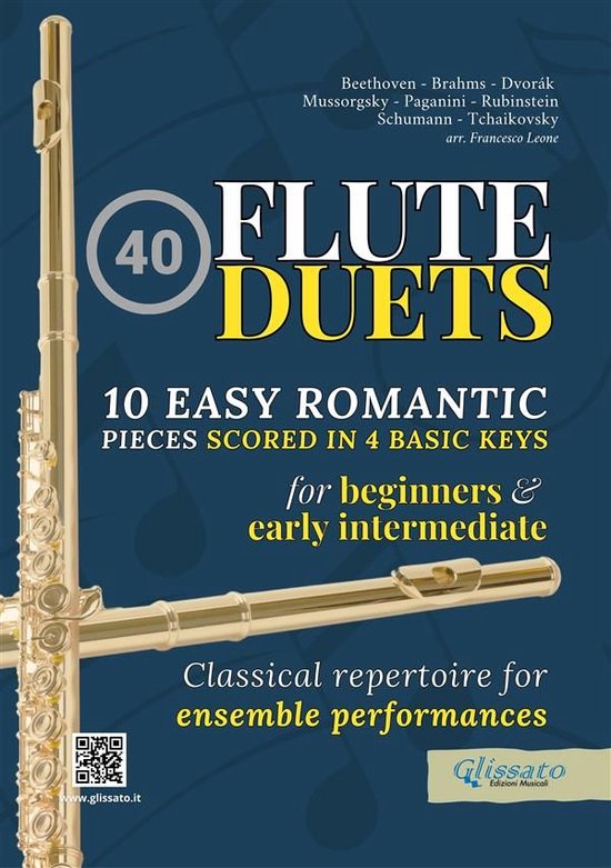 40 Flute Duets for Beginners and Early Intermediate - 10 Eas ... - cover