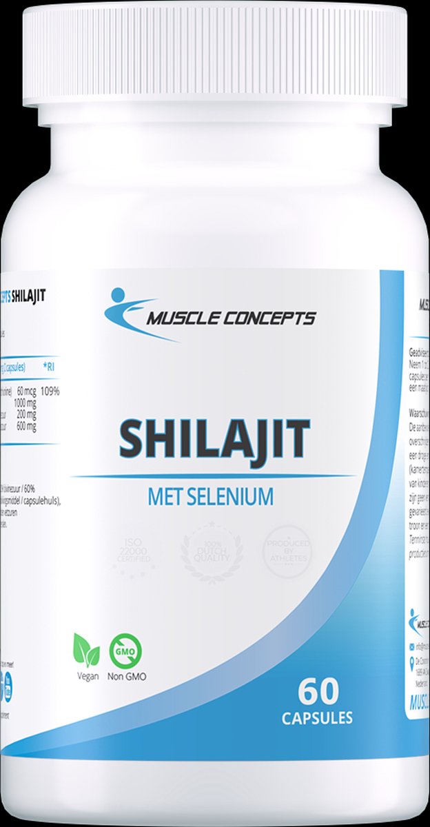 Goedkoopste Shilajit met Selenium 1000mg - 60 capsules | Muscle Concepts